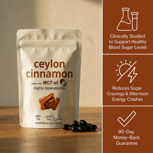 Ceylon Cinnamon + MCT Oil Softgels