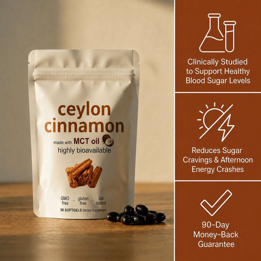 Ceylon Cinnamon + MCT Oil Softgels