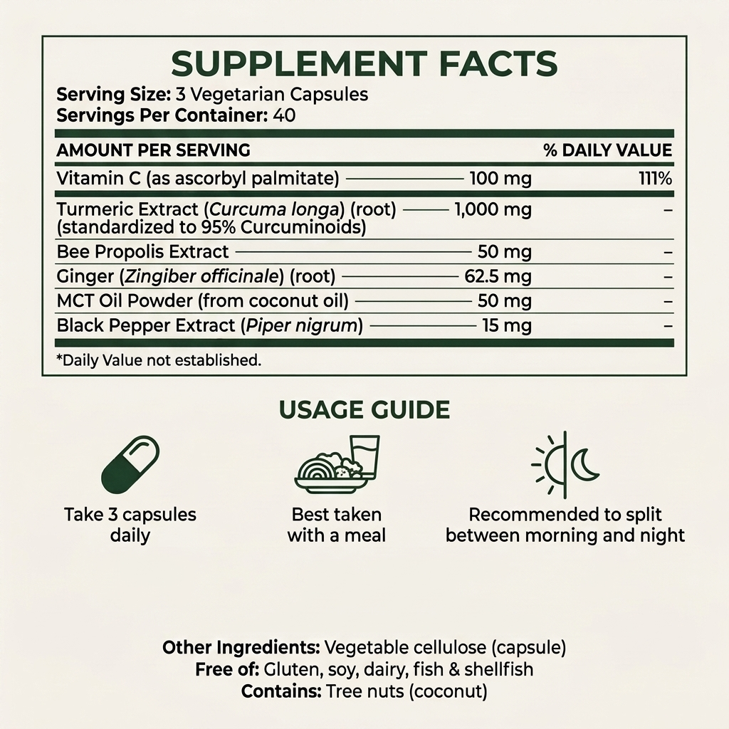 Turmeric Curcumin Capsules (1,000mg)