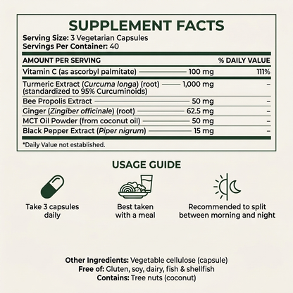 Turmeric Curcumin Capsules (1,000mg)
