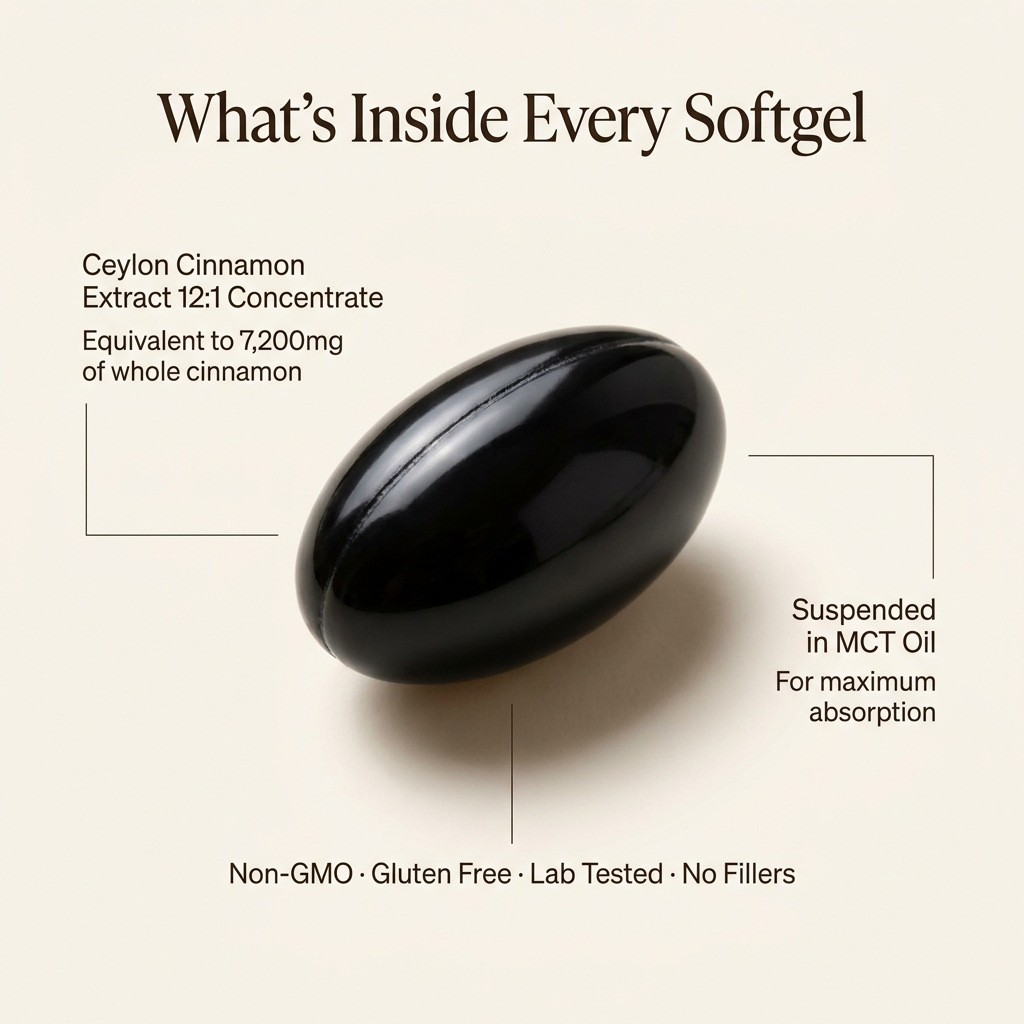 Ceylon Cinnamon + MCT Oil Softgels