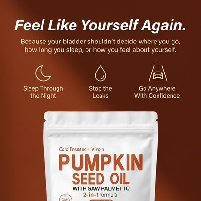 Pumpkin Seed Oil Softgels — Natural Bladder Control Support